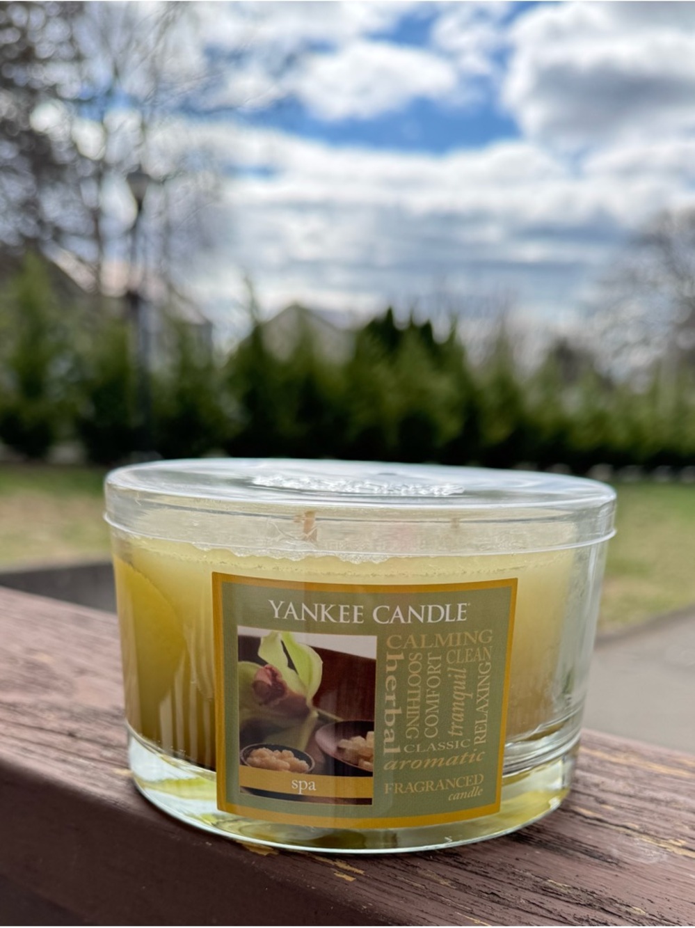 Yankee Candle Spa Fragranced 3-Wick Candle NWOT